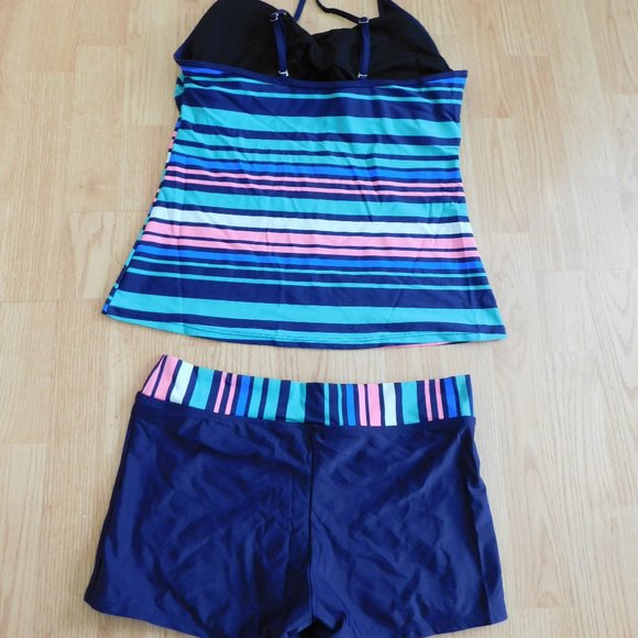 Women's L, XXL, XXXL  Tankini - Green Multi Color - Picture 2 of 4